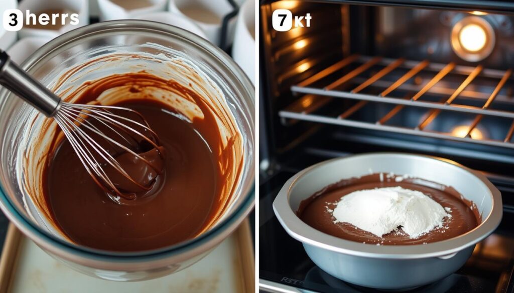 Chocolate Pound Cake Baking Process