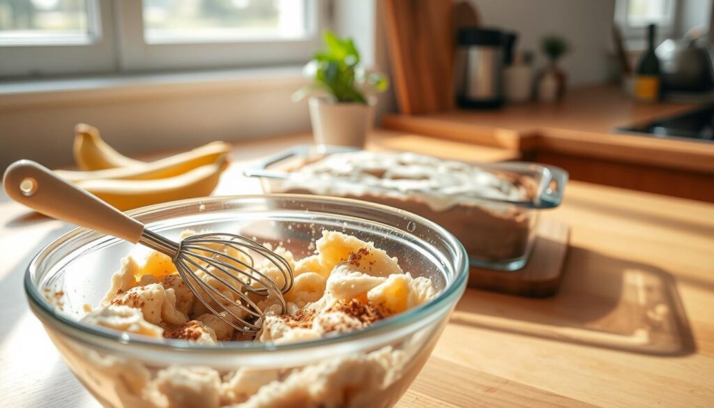 Healthy Banana Bread Baking Process