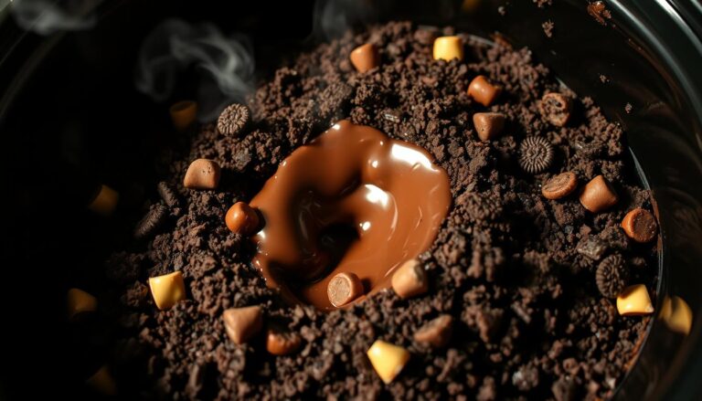 Oreo Lava Cake Crockpot with Candy Bar