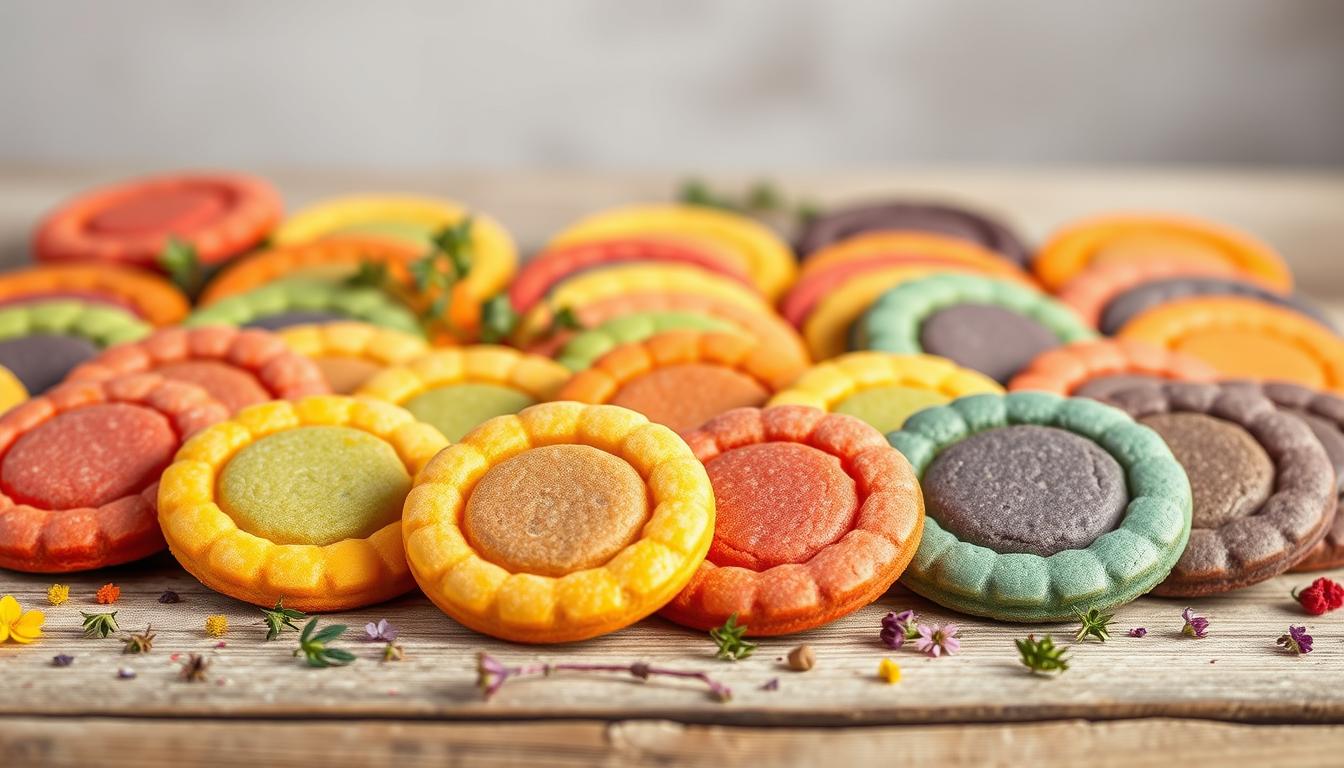 Rainbow Cookies Natural Coloring