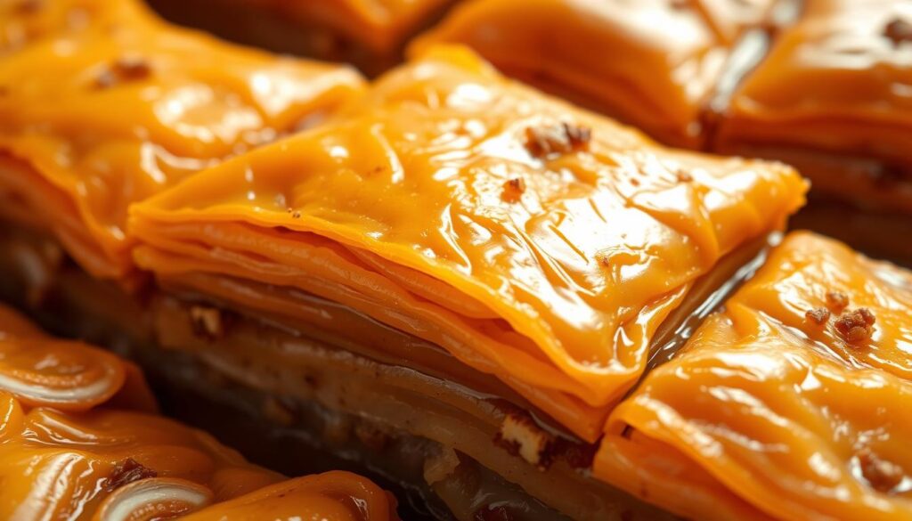 Syrup Pastry Consistency in Baklava