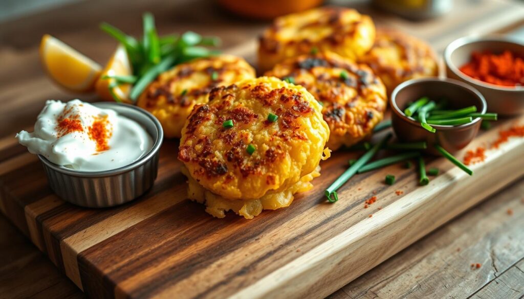 Tater Cakes with Accompaniments